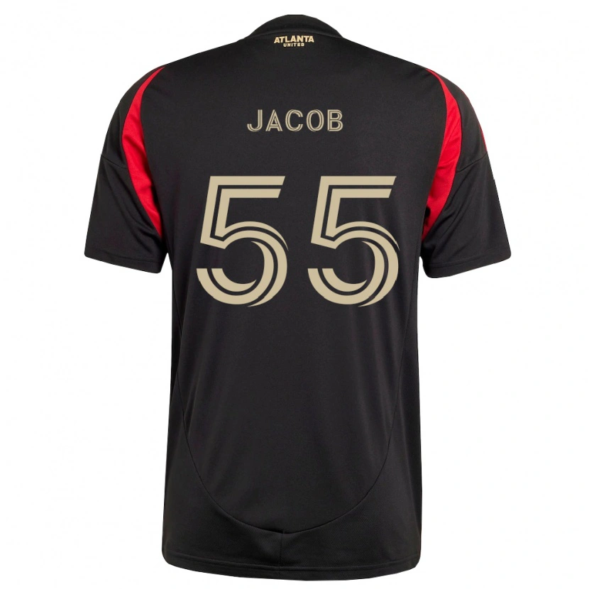 Danxen Donna Maglia Tomás Jacob #55 Nero Rosso Kit Gara Home 2026/27 Maglietta