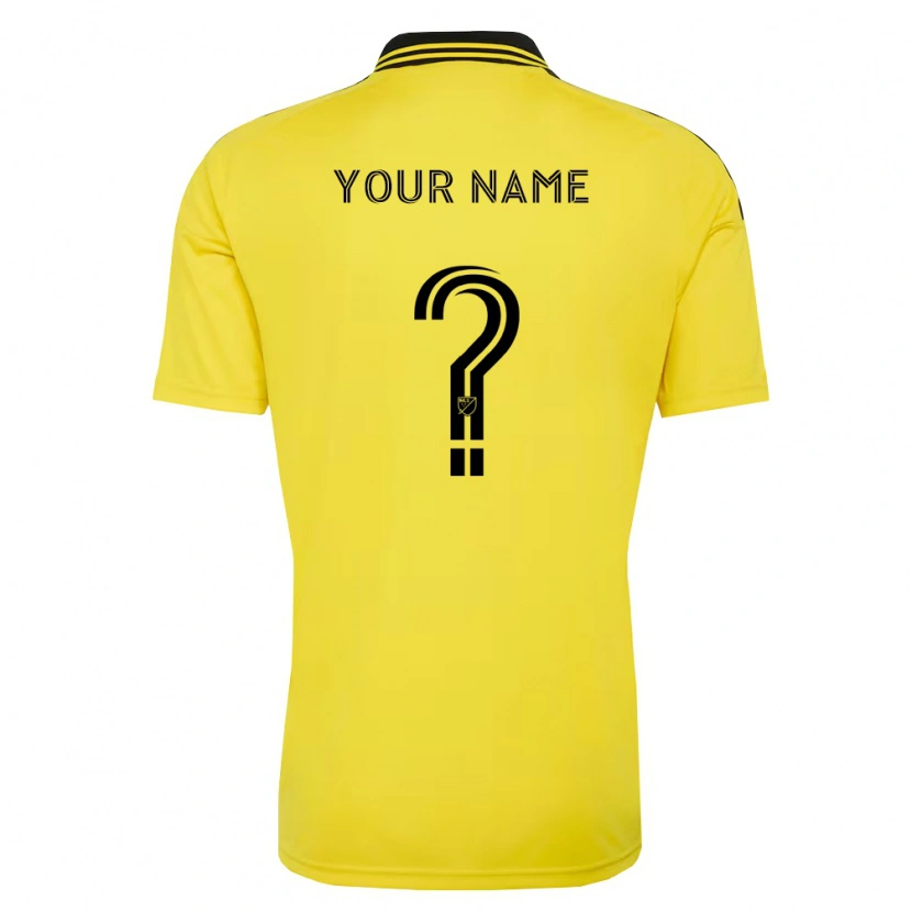 Danxen Donna Maglia Il Tuo Nome #0 Giallo Nero Kit Gara Home 2026/27 Maglietta