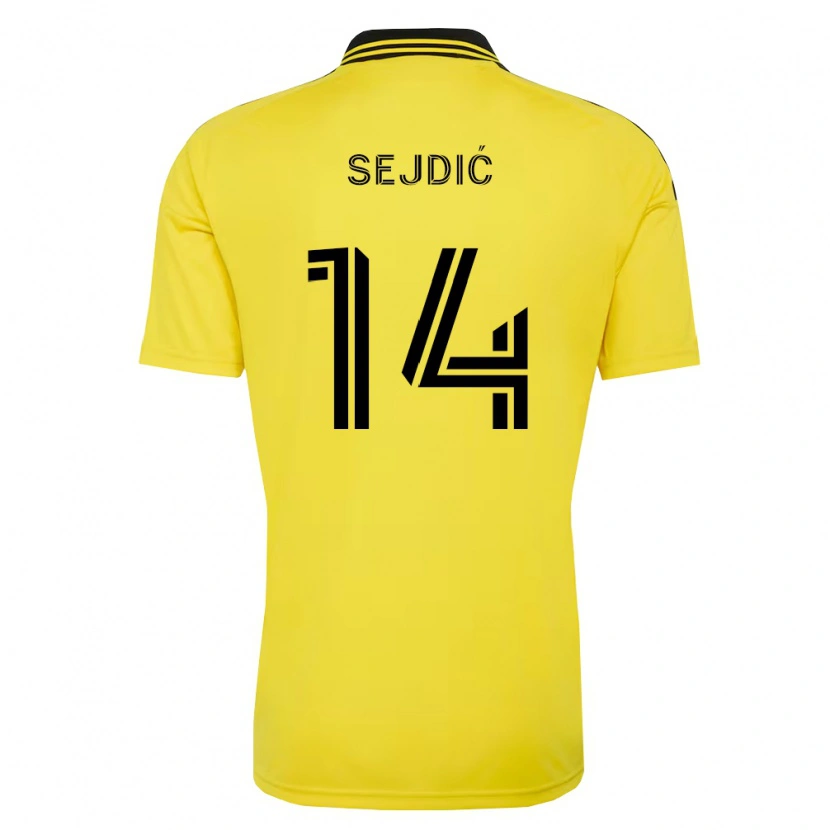 Danxen Donna Maglia Amar Sejdić #14 Giallo Nero Kit Gara Home 2026/27 Maglietta