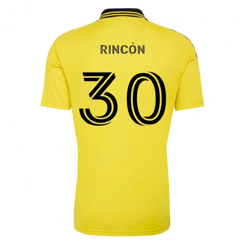 Danxen Donna Maglia Nicolás Rincón #30 Giallo Nero Kit Gara Home 2026/27 Maglietta