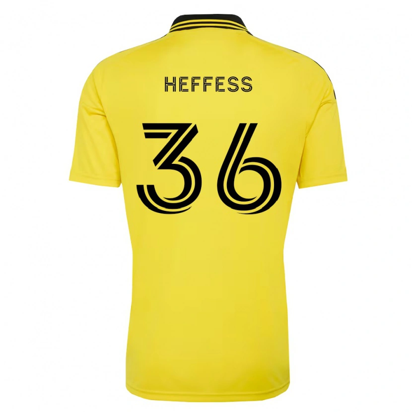 Danxen Donna Maglia Isaac Heffess #36 Giallo Nero Kit Gara Home 2026/27 Maglietta