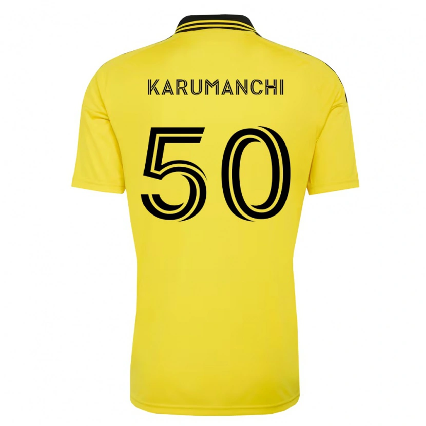 Danxen Donna Maglia Tarun Karumanchi #50 Giallo Nero Kit Gara Home 2026/27 Maglietta