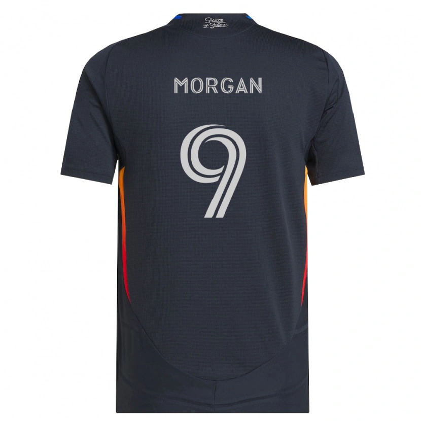 Danxen Donna Maglia Lewis Morgan #9 Grigio Scuro Rosso Kit Gara Home 2026/27 Maglietta
