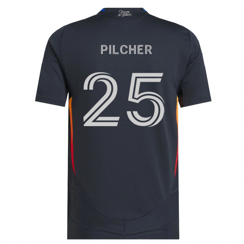 Danxen Donna Maglia Ian Pilcher #25 Grigio Scuro Rosso Kit Gara Home 2026/27 Maglietta