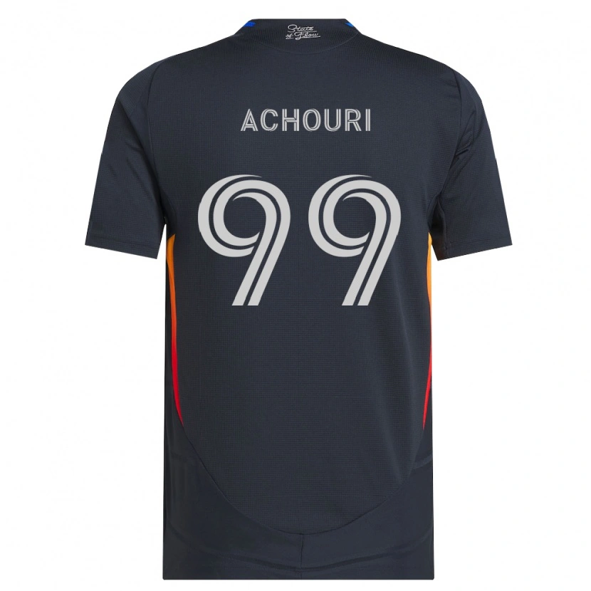 Danxen Donna Maglia Elias Achouri #99 Grigio Scuro Rosso Kit Gara Home 2026/27 Maglietta