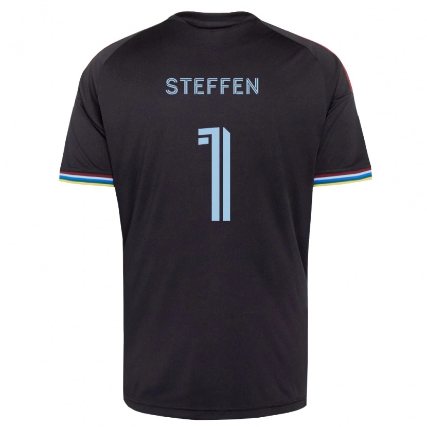 Danxen Donna Maglia Zack Steffen #1 Nero Azzurro Kit Gara Home 2026/27 Maglietta