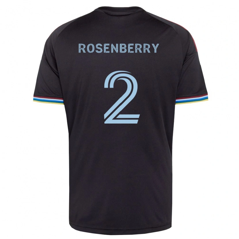 Danxen Donna Maglia Keegan Rosenberry #2 Nero Azzurro Kit Gara Home 2026/27 Maglietta