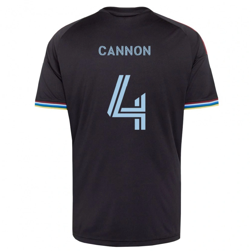 Danxen Donna Maglia Reggie Cannon #4 Nero Azzurro Kit Gara Home 2026/27 Maglietta