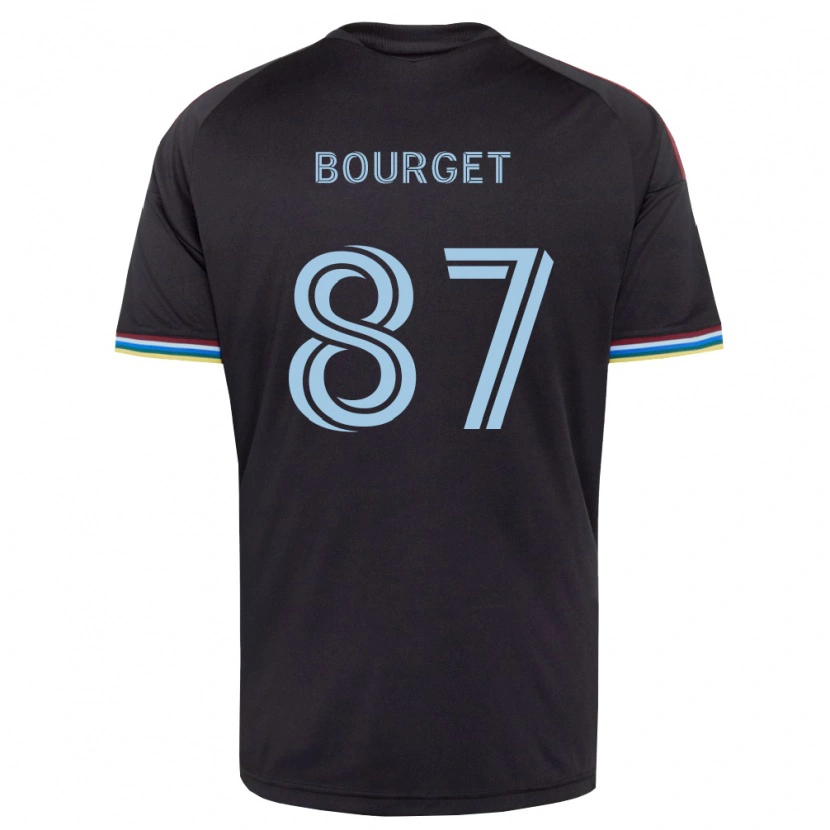Danxen Donna Maglia Sebastian Bourget #87 Nero Azzurro Kit Gara Home 2026/27 Maglietta