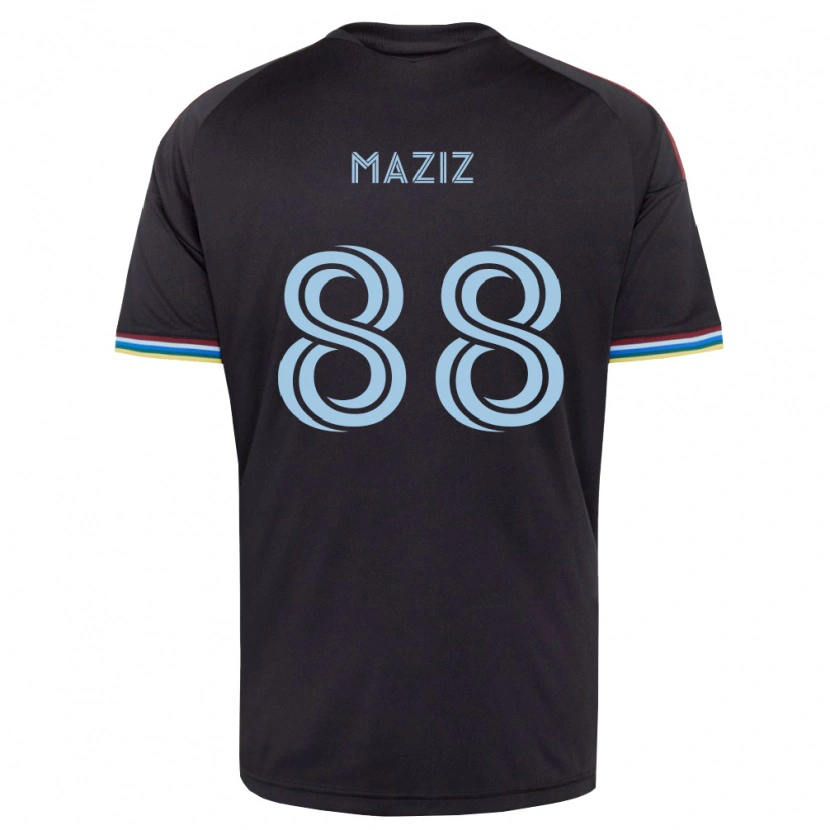 Danxen Donna Maglia Youssef Maziz #88 Nero Azzurro Kit Gara Home 2026/27 Maglietta