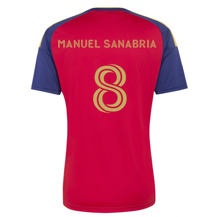 Danxen Donna Maglia Juan Manuel Sanabria #8 Blu Reale Marrone Rosso Kit Gara Home 2026/27 Maglietta