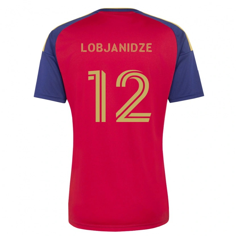 Danxen Donna Maglia Saba Lobjanidze #12 Blu Reale Marrone Rosso Kit Gara Home 2026/27 Maglietta