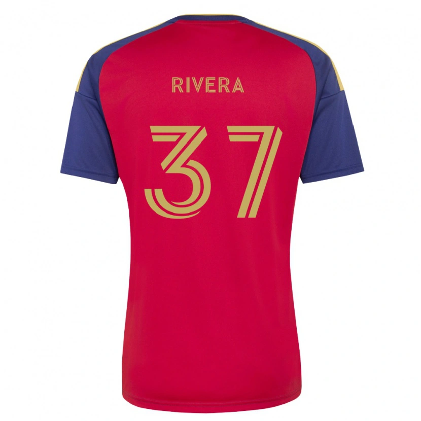 Danxen Donna Maglia Luis Rivera #37 Blu Reale Marrone Rosso Kit Gara Home 2026/27 Maglietta