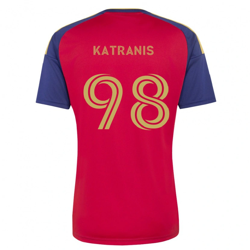 Danxen Donna Maglia Alexandros Katranis #98 Blu Reale Marrone Rosso Kit Gara Home 2026/27 Maglietta
