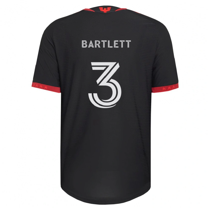 Danxen Donna Maglia Lucas Bartlett #3 Nero Bianco Rosso Kit Gara Home 2026/27 Maglietta