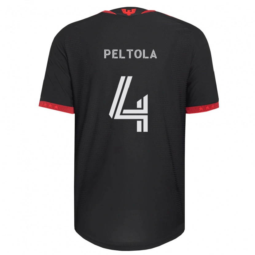 Danxen Donna Maglia Matti Peltola #4 Nero Bianco Rosso Kit Gara Home 2026/27 Maglietta