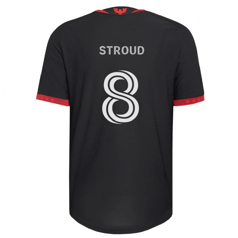 Danxen Donna Maglia Jared Stroud #8 Nero Bianco Rosso Kit Gara Home 2026/27 Maglietta