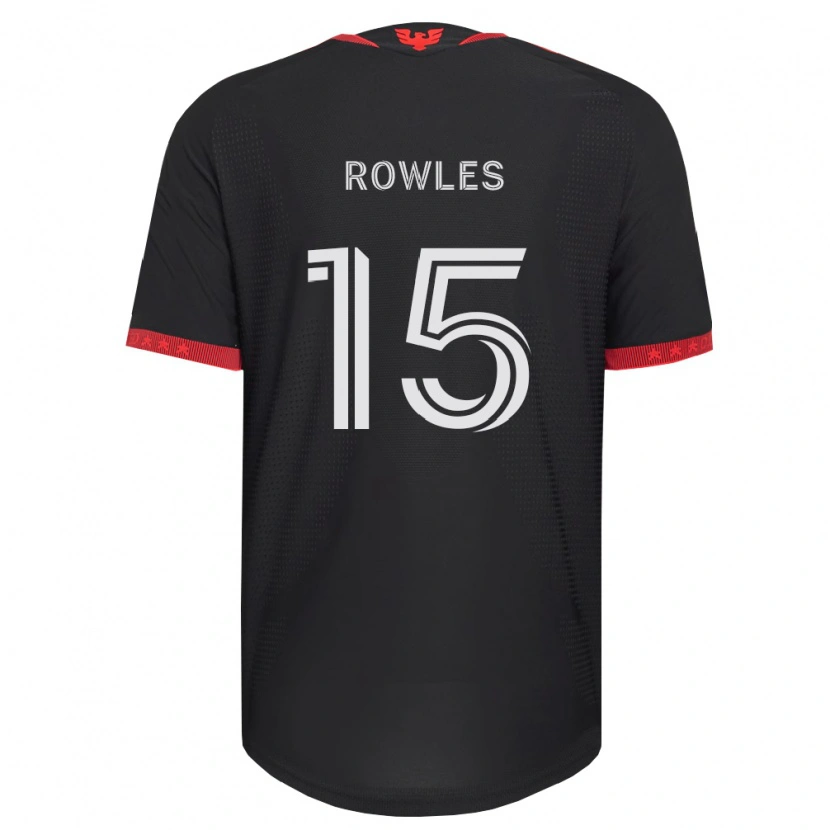 Danxen Donna Maglia Kye Rowles #15 Nero Bianco Rosso Kit Gara Home 2026/27 Maglietta