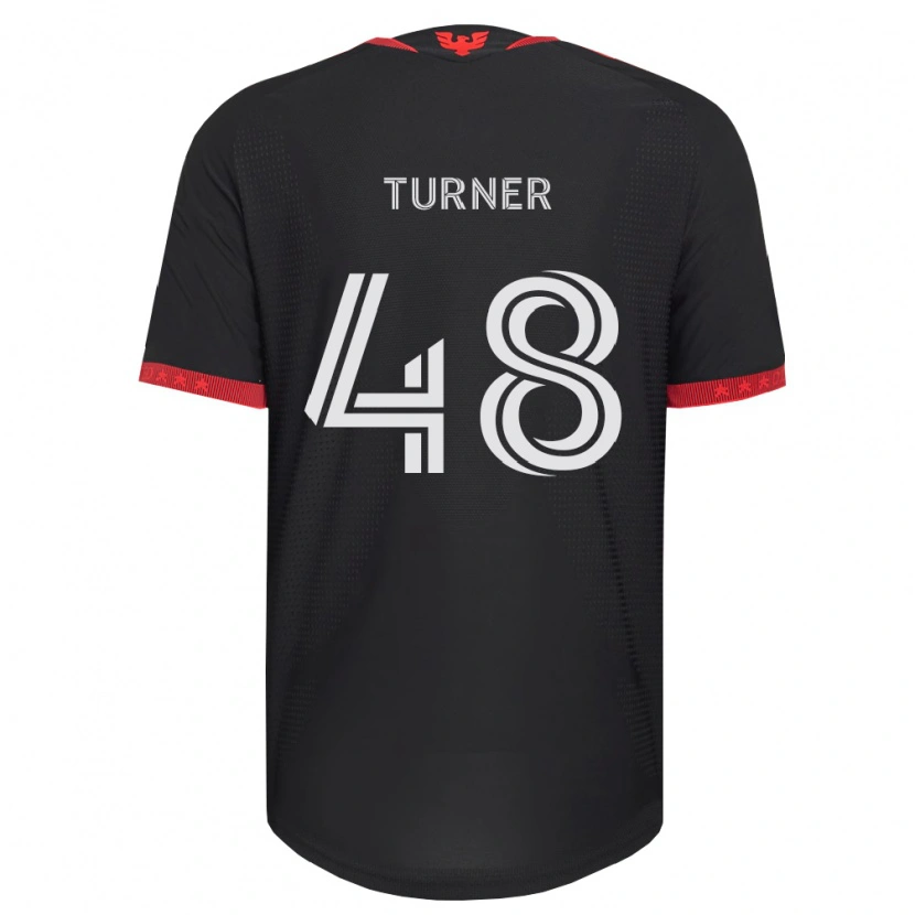 Danxen Donna Maglia Gavin Turner #48 Nero Bianco Rosso Kit Gara Home 2026/27 Maglietta