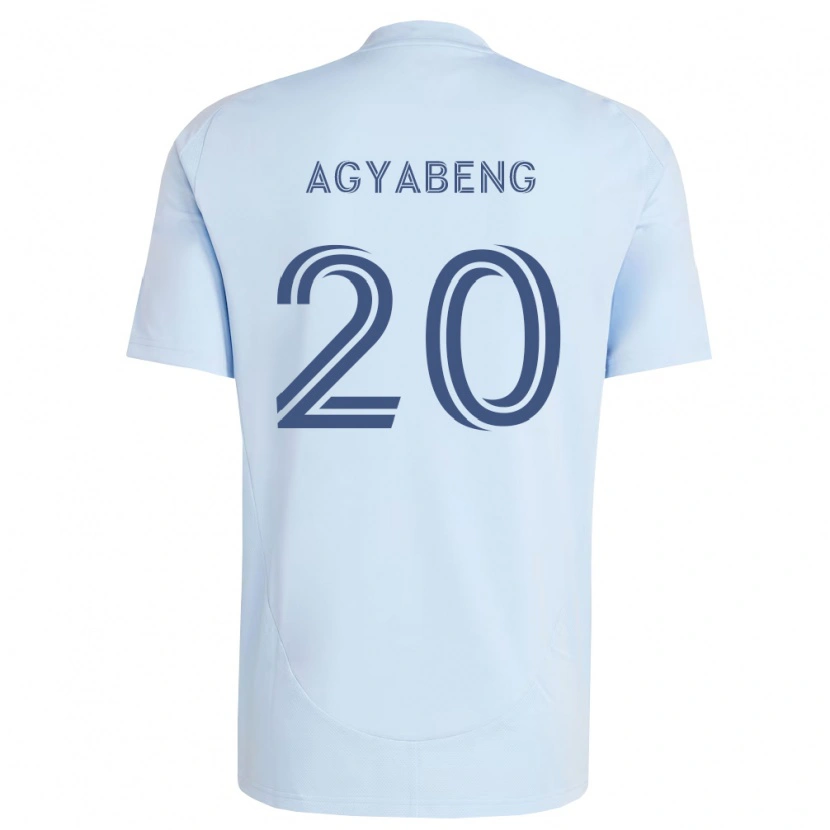 Danxen Donna Maglia Kwaku Agyabeng #20 Azzurro Chiaro Grigio Chiaro Kit Gara Home 2026/27 Maglietta