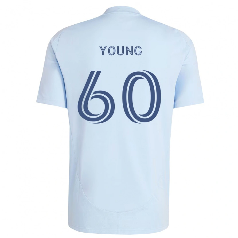 Danxen Donna Maglia Nate Young #60 Azzurro Chiaro Grigio Chiaro Kit Gara Home 2026/27 Maglietta