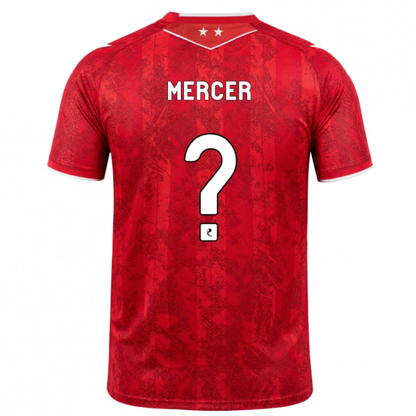 Danxen Donna Maglia Jamie Mercer #0 Bianco Rosso Kit Gara Home 2026/27 Maglietta