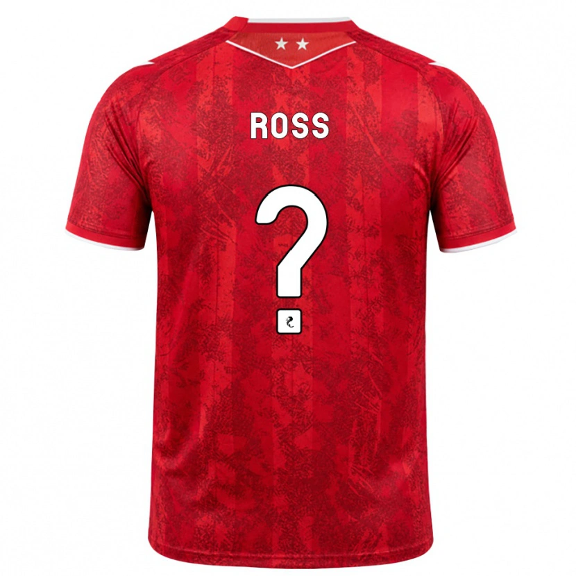 Danxen Donna Maglia Dylan Ross #0 Bianco Rosso Kit Gara Home 2026/27 Maglietta