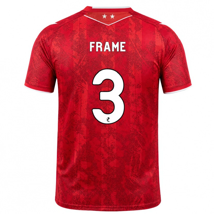 Danxen Donna Maglia Mitchel Frame #3 Bianco Rosso Kit Gara Home 2026/27 Maglietta