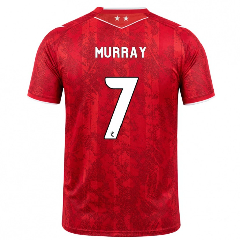 Danxen Donna Maglia Phoebe Murray #7 Bianco Rosso Kit Gara Home 2026/27 Maglietta