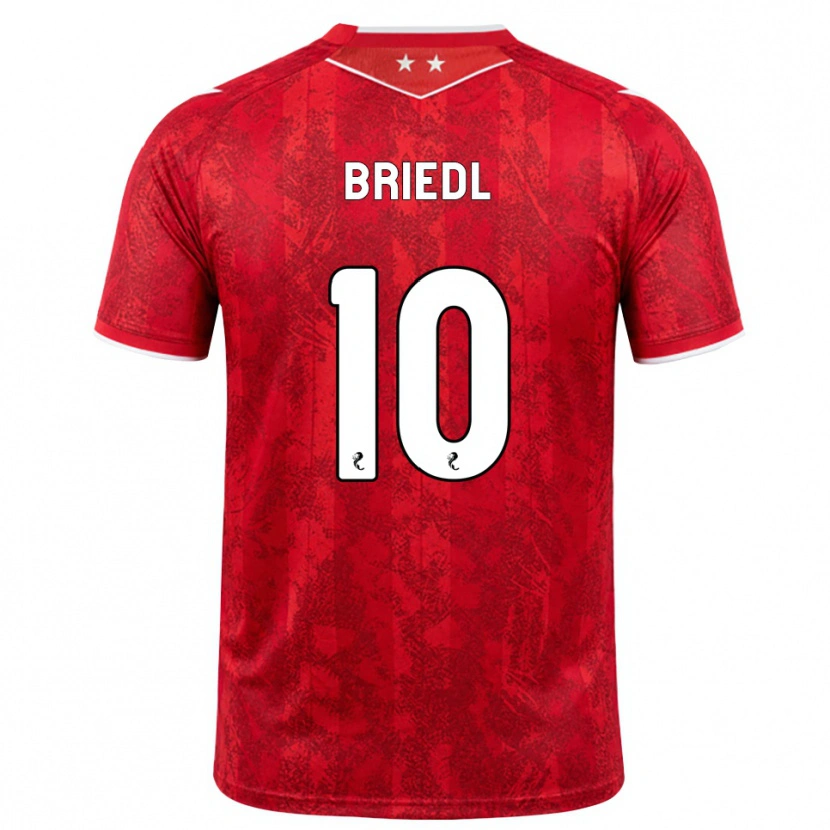 Danxen Donna Maglia Alexander Briedl #10 Bianco Rosso Kit Gara Home 2026/27 Maglietta