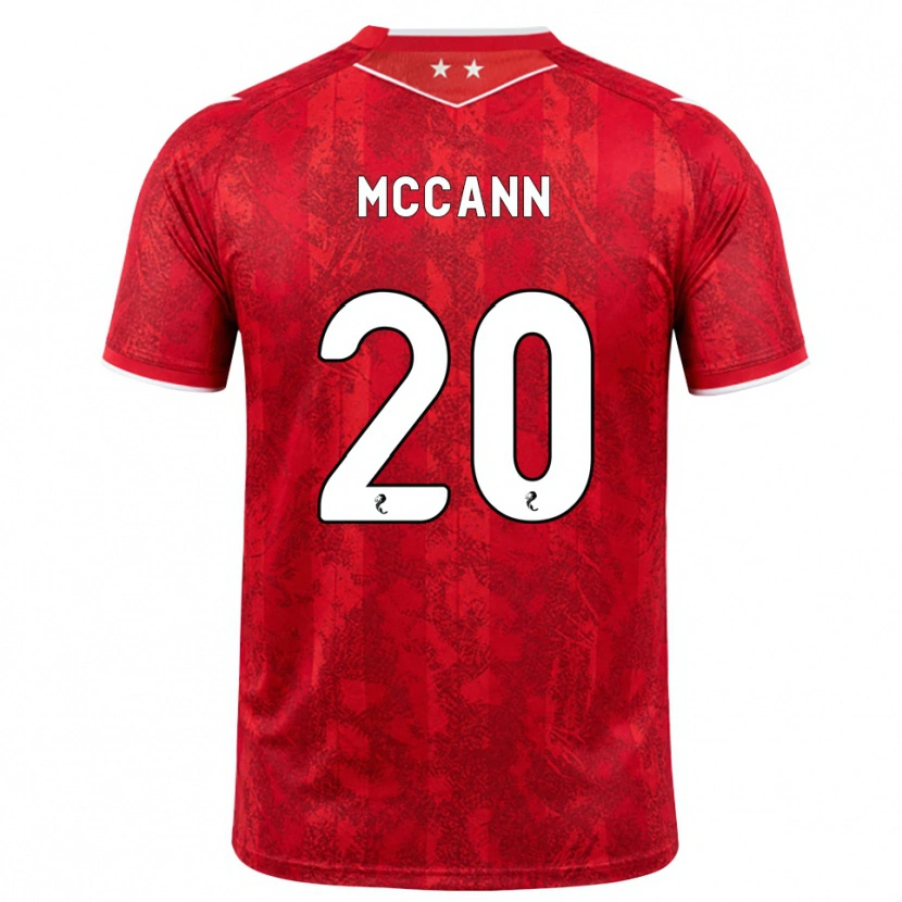 Danxen Donna Maglia Annalisa Mccann #20 Bianco Rosso Kit Gara Home 2026/27 Maglietta