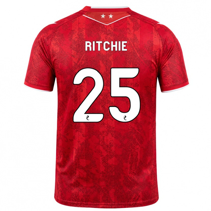 Danxen Donna Maglia Tom Ritchie #25 Bianco Rosso Kit Gara Home 2026/27 Maglietta