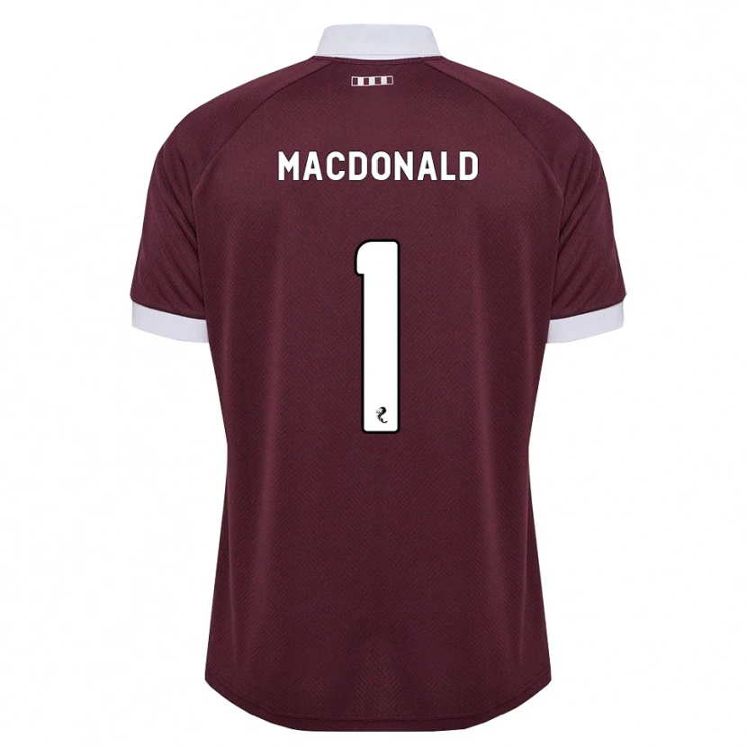 Danxen Donna Maglia Jamie Macdonald #1 Bianco Borgogna Kit Gara Home 2026/27 Maglietta