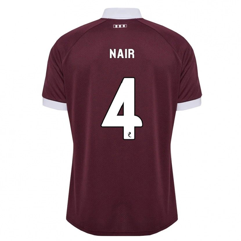 Danxen Donna Maglia Kenzi Nair #4 Bianco Borgogna Kit Gara Home 2026/27 Maglietta