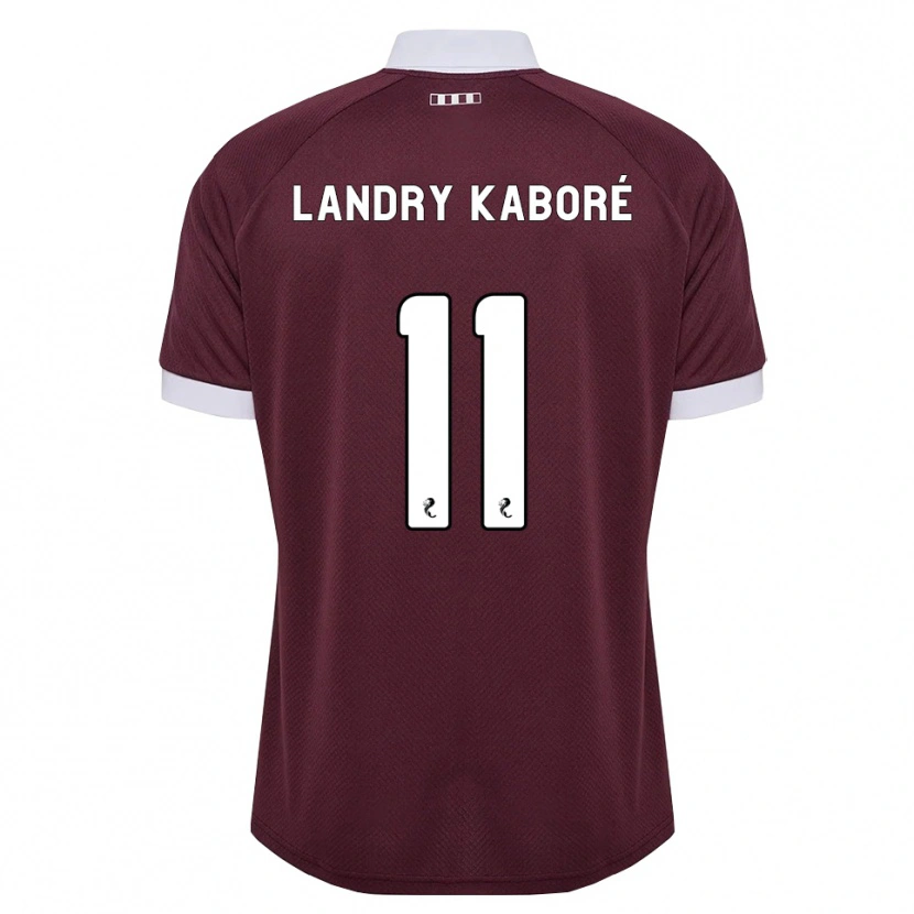 Danxen Donna Maglia Pierre Landry Kaboré #11 Bianco Borgogna Kit Gara Home 2026/27 Maglietta