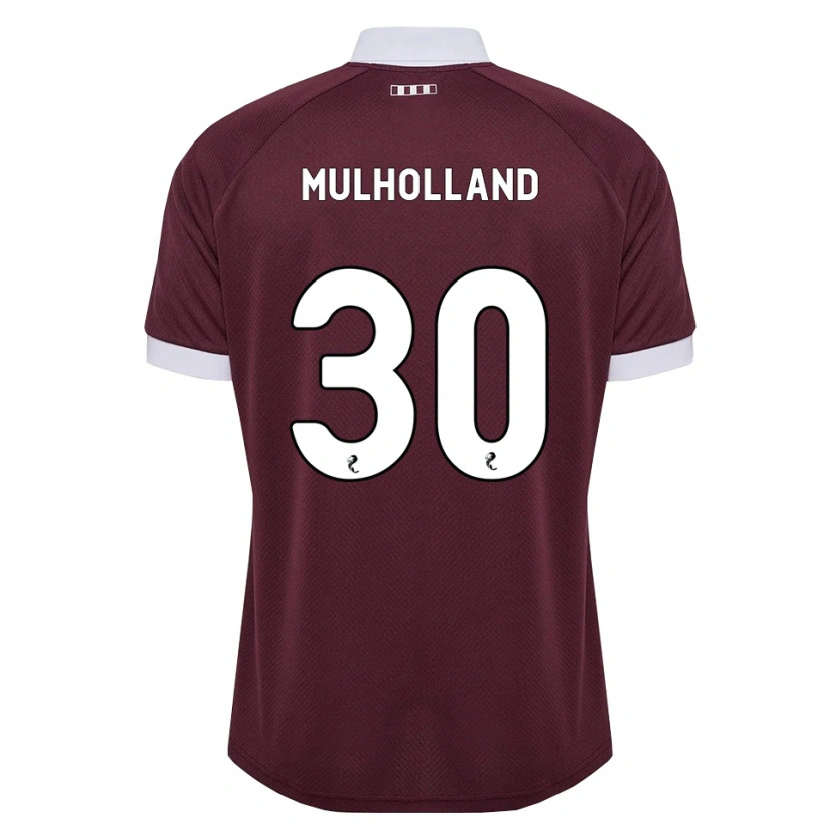 Danxen Donna Maglia James Mulholland #30 Bianco Borgogna Kit Gara Home 2026/27 Maglietta