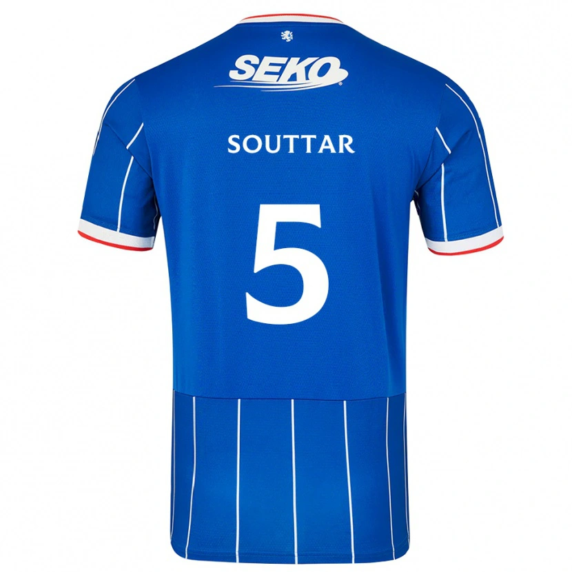 Danxen Donna Maglia John Souttar #5 Bianco Rosso Blu Kit Gara Home 2026/27 Maglietta