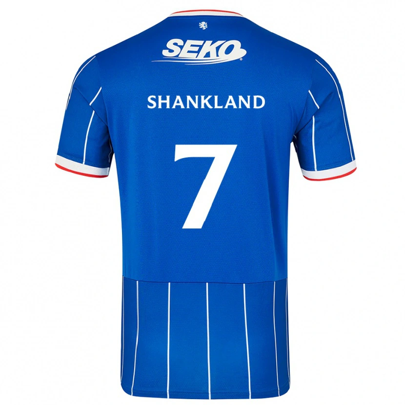 Danxen Donna Maglia Lawrence Shankland #7 Bianco Rosso Blu Kit Gara Home 2026/27 Maglietta