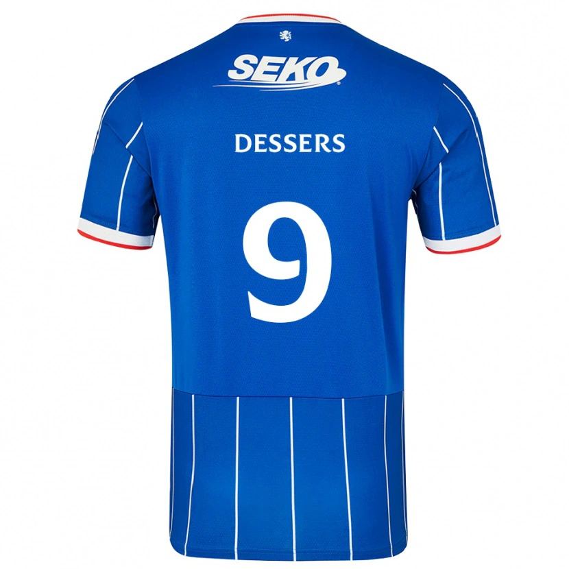 Danxen Donna Maglia Cyriel Dessers #9 Bianco Rosso Blu Kit Gara Home 2026/27 Maglietta