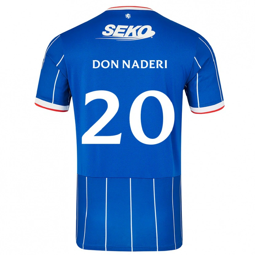 Danxen Donna Maglia Ryan Naderi #20 Bianco Rosso Blu Kit Gara Home 2026/27 Maglietta