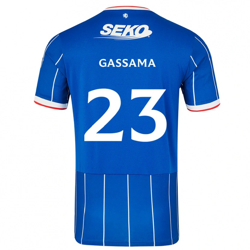 Danxen Donna Maglia Djeidi Gassama #23 Bianco Rosso Blu Kit Gara Home 2026/27 Maglietta