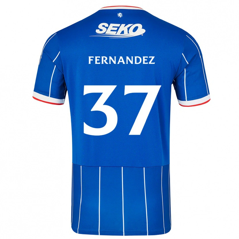 Danxen Donna Maglia Emmanuel Fernandez #37 Bianco Rosso Blu Kit Gara Home 2026/27 Maglietta