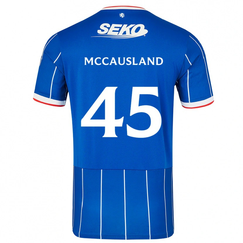 Danxen Donna Maglia Ross Mccausland #45 Bianco Rosso Blu Kit Gara Home 2026/27 Maglietta