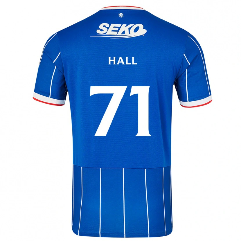 Danxen Donna Maglia Ruaridh Hall #71 Bianco Rosso Blu Kit Gara Home 2026/27 Maglietta