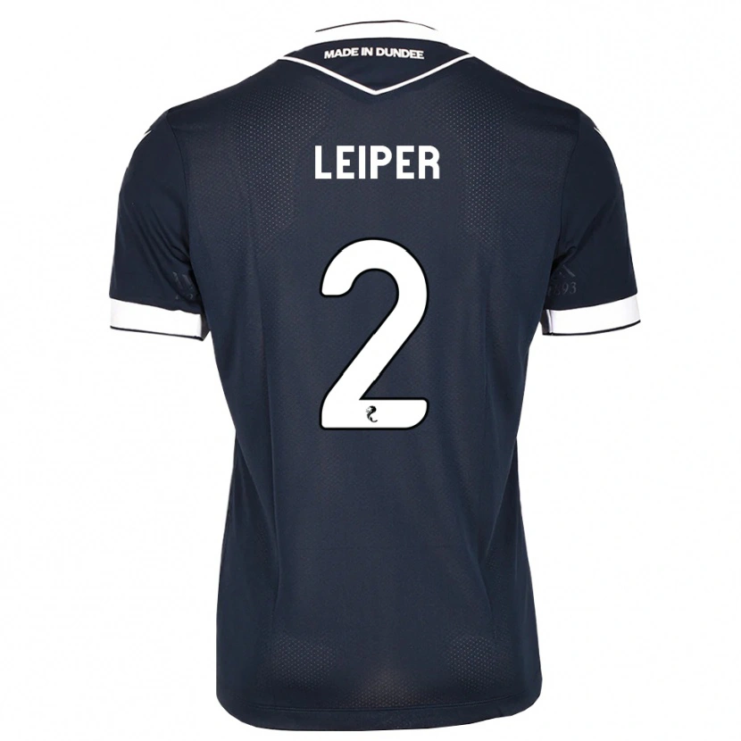 Danxen Donna Maglia Ashton Leiper #2 Bianco Blu Mezzanotte Kit Gara Home 2026/27 Maglietta