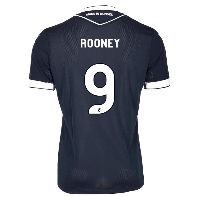 Danxen Donna Maglia Chris Rooney #9 Bianco Blu Mezzanotte Kit Gara Home 2026/27 Maglietta