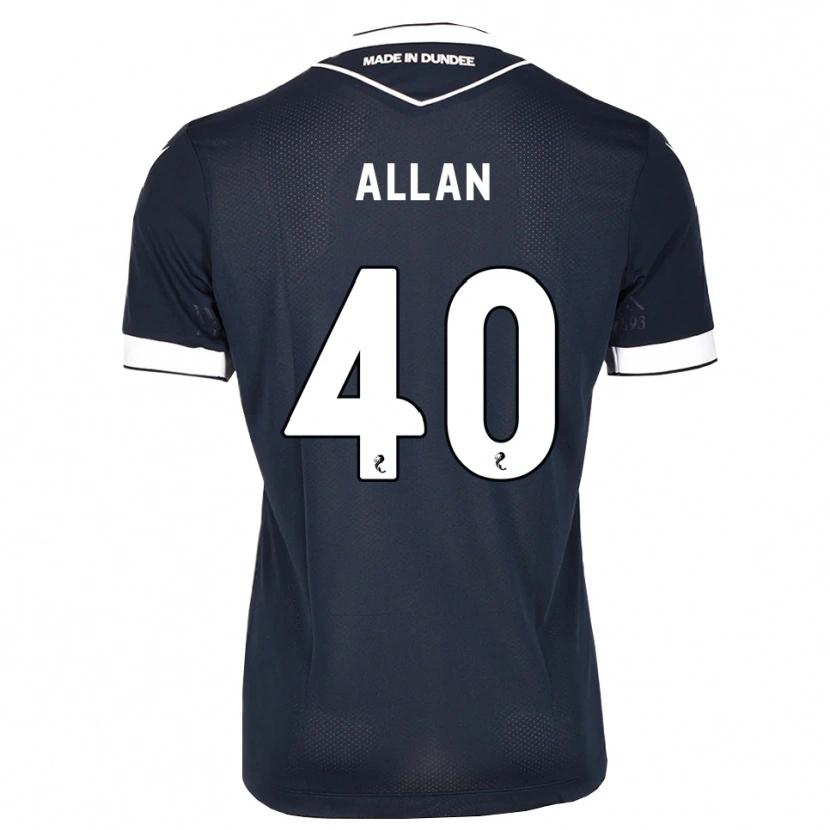 Danxen Donna Maglia Finlay Allan #40 Bianco Blu Mezzanotte Kit Gara Home 2026/27 Maglietta