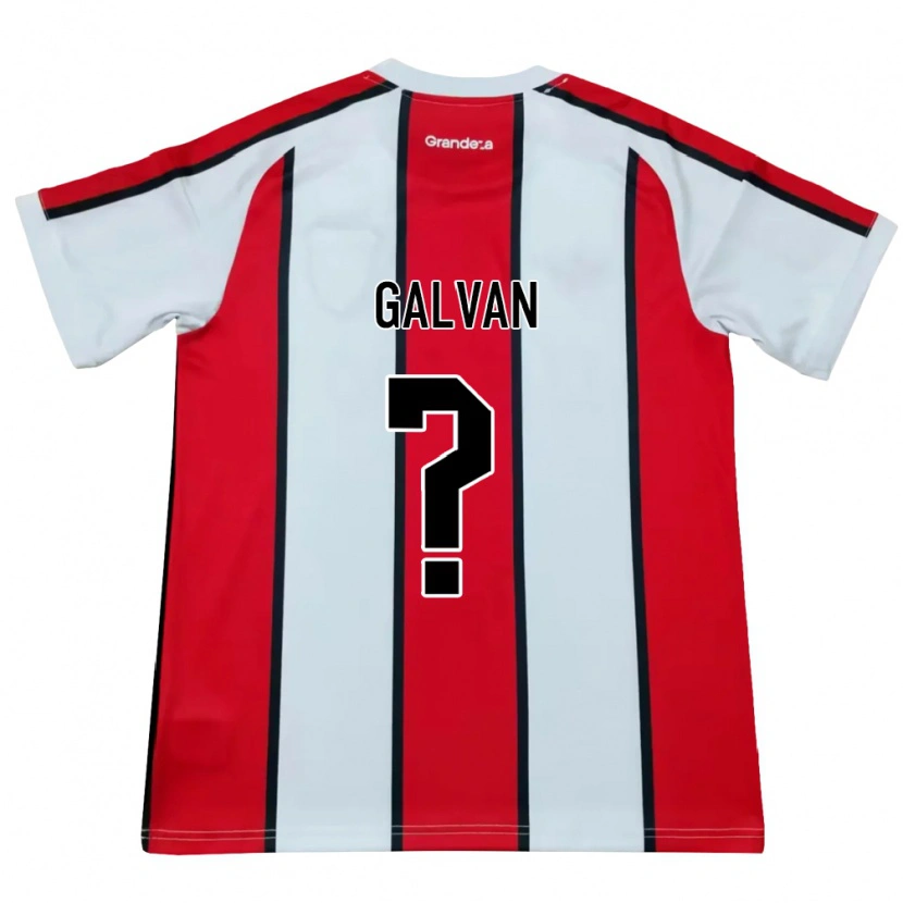 Danxen Donna Maglia Tomas Galvan #0 Bianco Rosso Nero Kit Gara Away 2026/27 Maglietta
