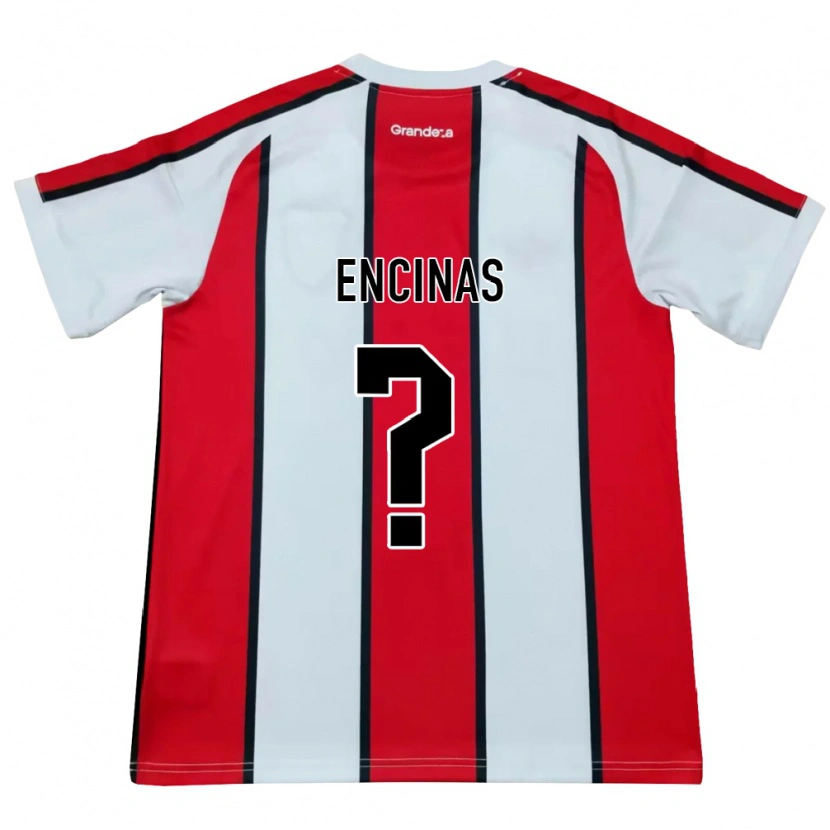 Danxen Donna Maglia Axel Encinas #0 Bianco Rosso Nero Kit Gara Away 2026/27 Maglietta