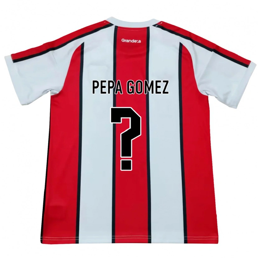 Danxen Donna Maglia Romina Celeste Gómez #0 Bianco Rosso Nero Kit Gara Away 2026/27 Maglietta
